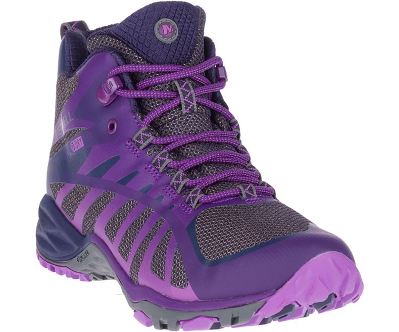 Merrell Siren Edge Q2 Mid Vanntette Fjellsko Dame Lilla | 34609W-1HP