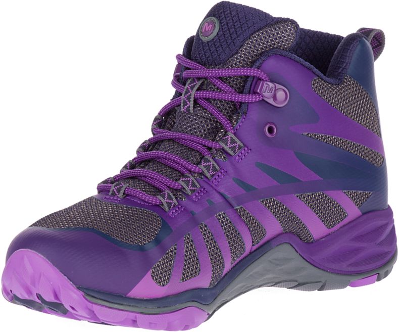 Merrell Siren Edge Q2 Mid Vanntette Fjellsko Dame Lilla | 34609W-1HP