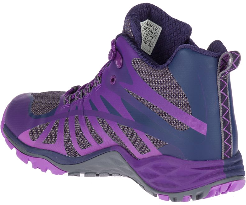 Merrell Siren Edge Q2 Mid Vanntette Fjellsko Dame Lilla | 34609W-1HP