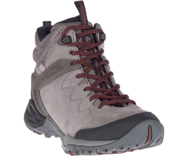 Merrell Siren Traveller Q2 Mid Vanntette Fjellsko Dame Mørke Grå | 32440W-1HD