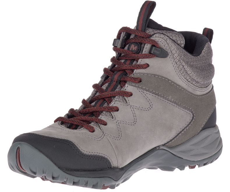 Merrell Siren Traveller Q2 Mid Vanntette Fjellsko Dame Mørke Grå | 32440W-1HD