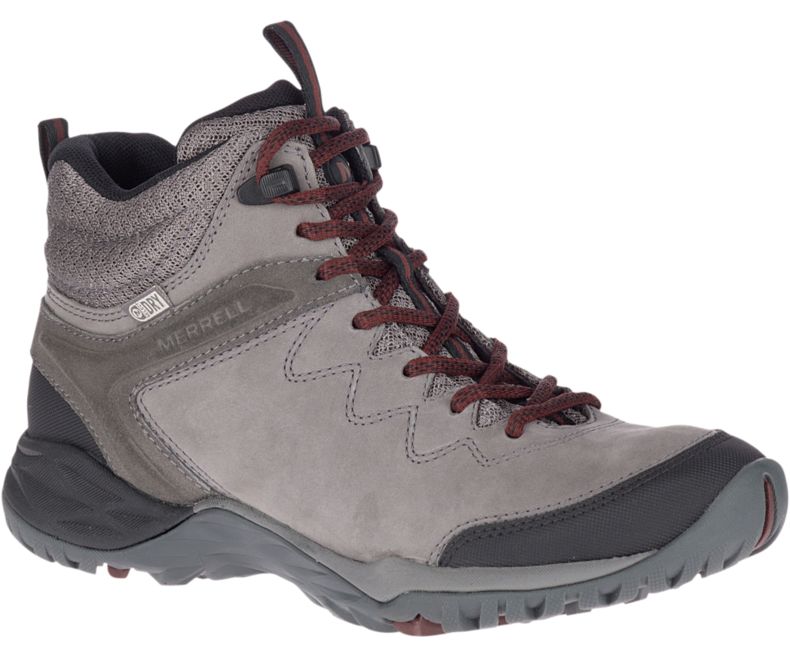 Merrell Siren Traveller Q2 Mid Vanntette Fjellsko Dame Mørke Grå | 32440W-1HD