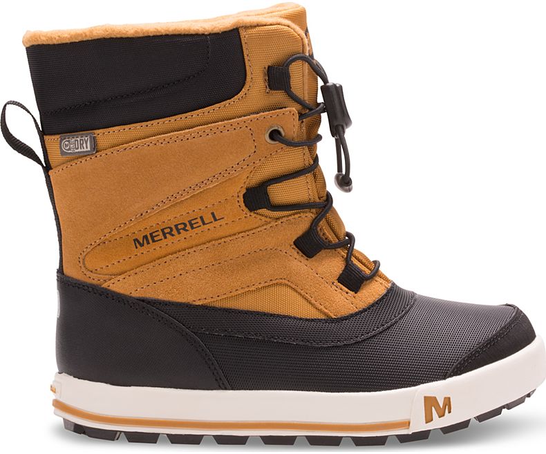 Merrell Snow Bank 2.0 Boot Vinterstøvler Barn Gul Svarte | 26993K-2SY