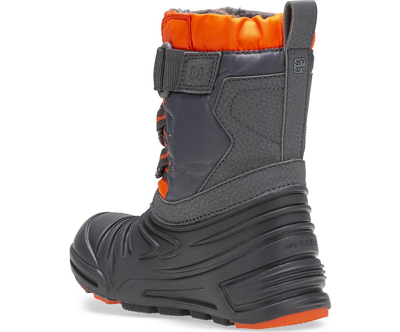 Merrell Snow Quest Lite 2.0 Jr. Boot Vinterstøvler Barn Grå Oransje | 40921B-2SG