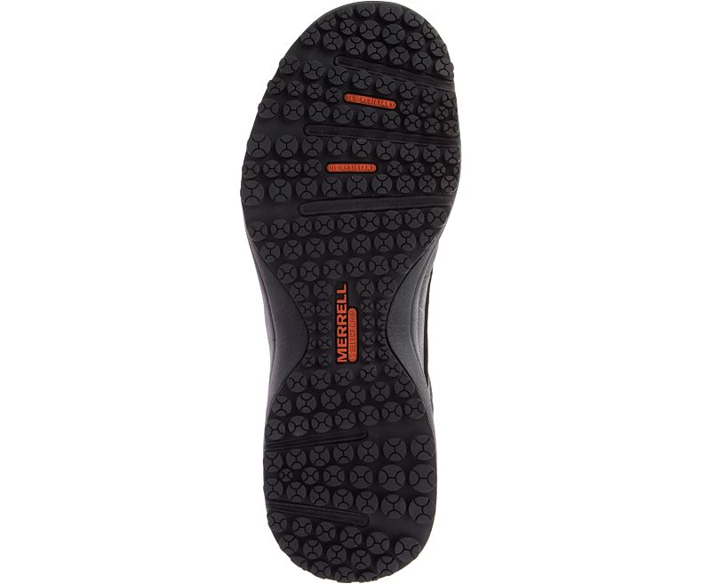 Merrell Sutton Oxford Steel Tå Arbeids Shoe Arbeidssko Herre Svarte | 41323M-2WB