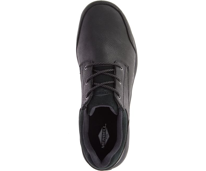 Merrell Sutton Oxford Steel Tå Arbeids Shoe Arbeidssko Herre Svarte | 41323M-2WB