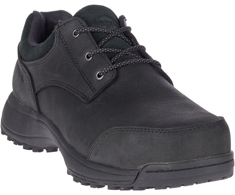 Merrell Sutton Oxford Steel Tå Arbeids Shoe Arbeidssko Herre Svarte | 41323M-2WB