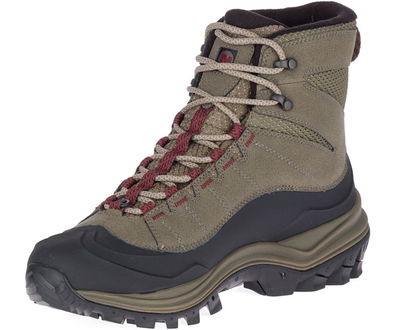 Merrell Thermo Chill Mid Shell Vanntette Vanntette Sko Herre Brune Rød | 35067M-2WA