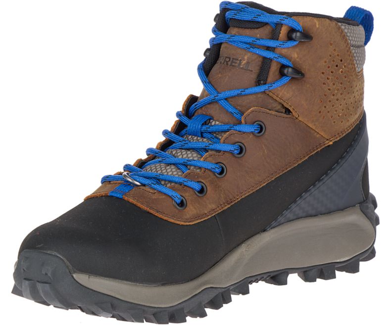 Merrell Thermo Kiruna Mid Shell Vanntette Vanntette Sko Herre Brune | 41495M-2WD