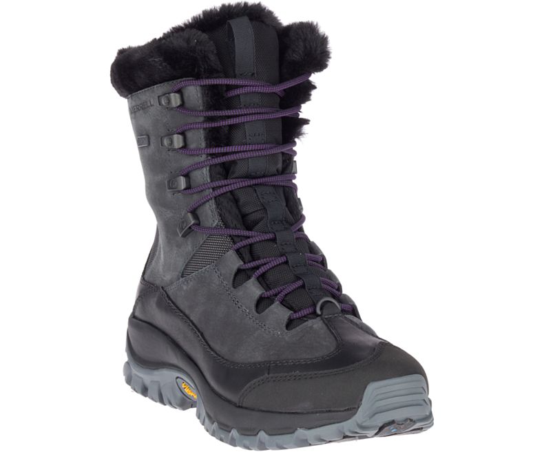 Merrell Thermo Rhea Mid Vanntette Fjellsko Dame Mørke Grå | 41497W-1HD