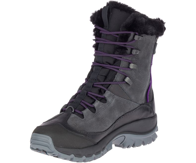 Merrell Thermo Rhea Mid Vanntette Fjellsko Dame Mørke Grå | 41497W-1HD