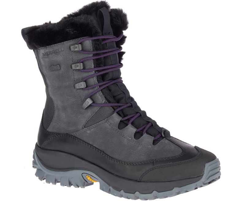 Merrell Thermo Rhea Mid Vanntette Fjellsko Dame Mørke Grå | 41497W-1HD