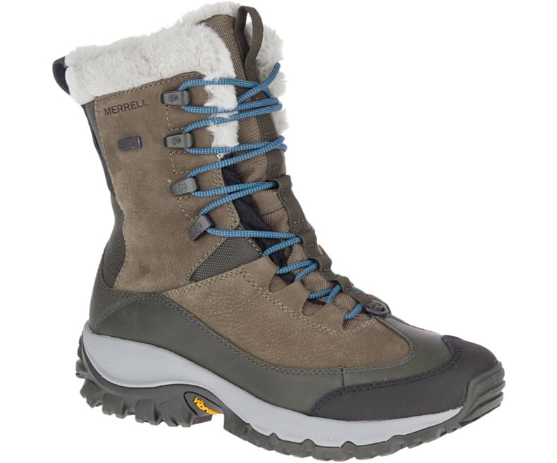 Merrell Thermo Rhea Mid Vanntette Gåsko Dame Olivengrønne | 41497W-1WA