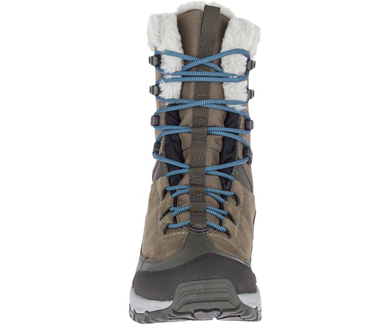 Merrell Thermo Rhea Mid Vanntette Vanntette Sko Dame Olivengrønne | 41497W-1WO