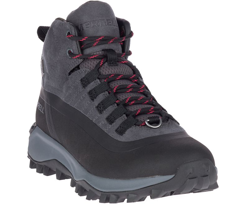 Merrell Thermo Snowdrift Mid Shell Vanntette Fjellsko Dame Svarte | 41541W-1HB