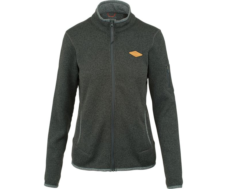 Merrell Trailhead Genser Knit Full Zip Lette Jakker Dame Olivengrønne | 37586W-1LO