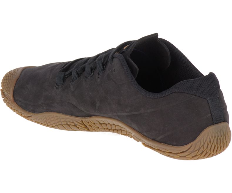 Merrell Vapor Glove 3 Luna Lær Barefoot Sko Dame Svarte | 33400W-1BB