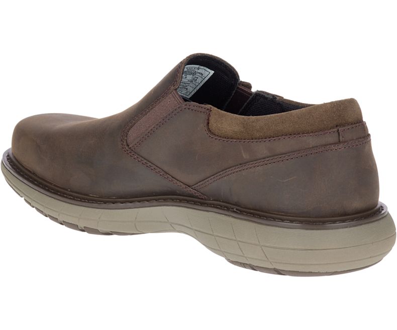 Merrell World Vue Moc Brede Bredde Slip On Sko Herre Svarte | 30969M-2SB