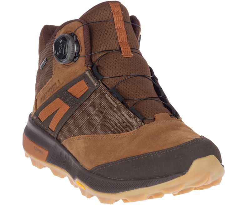 Merrell Zion Boa Mid GORE -TEX® Fjellsko Herre Brune | 41232M-2HB