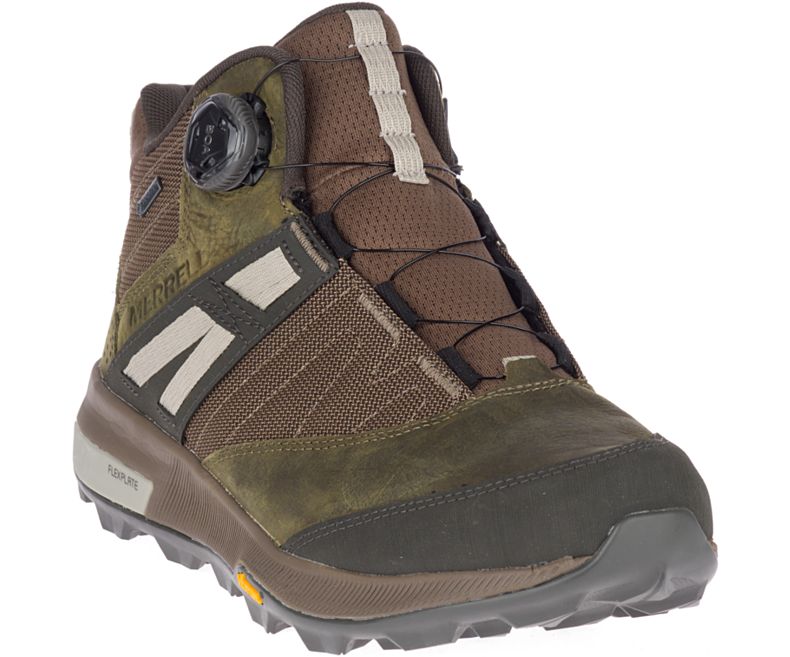 Merrell Zion Boa Mid GORE -TEX® Gåsko Herre Mørke Olivengrønne | 41232M-2WD