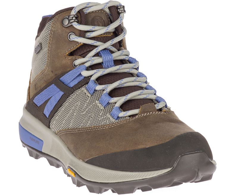 Merrell Zion Mid Vanntette Fjellsko Dame Brune | 40758W-1HB