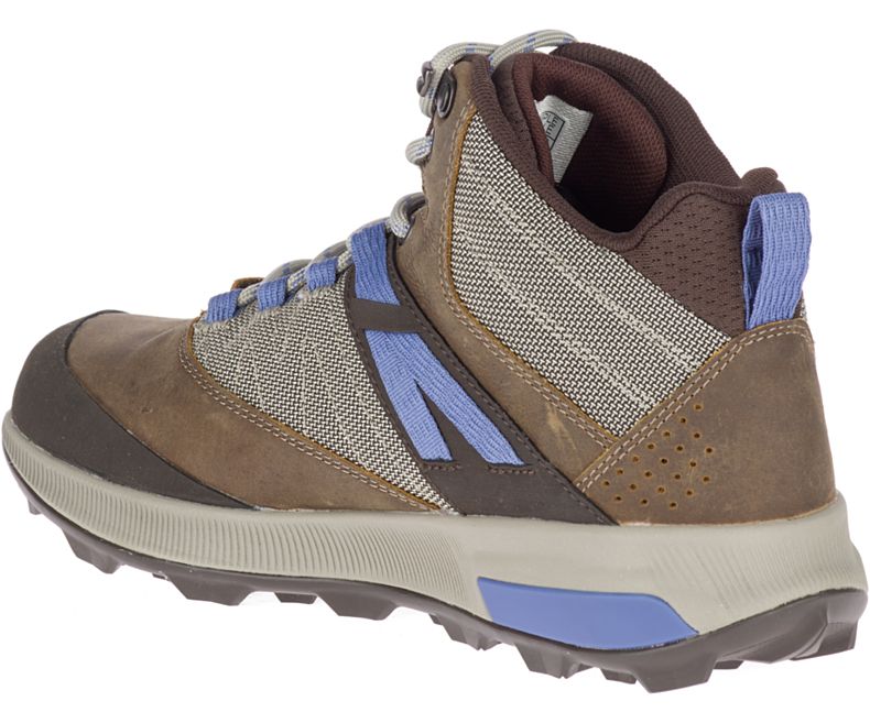 Merrell Zion Mid Vanntette Fjellsko Dame Brune | 40758W-1HB