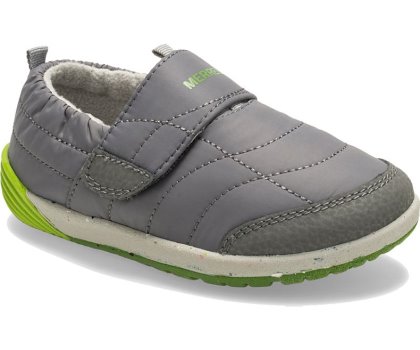 Merrell Bare Steps® Hut Moc Fritidssko Barn Grå Grønn | 40861B-2CG