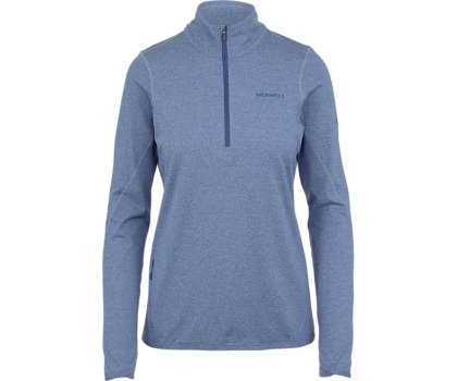 Merrell BetaTherm 1/4 Zip Mid-Layer Fleece Skjorter Med Lange Armer Dame Lilla | 38812W-1LP