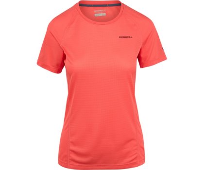 Merrell Entrada II Kort Sleeve Tech Tee Skjorter Med Korte Ermer Dame Korall | 32891W-1SC