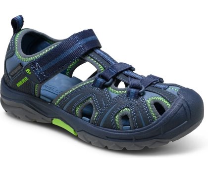 Merrell Hydro Sandal Sandaler Barn Marineblå Grønn | 26203B-2SN