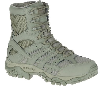 Merrell Moab 2 8" Tactical Vanntette Boot Arbeidsstøvler Dame Lyse Grønn | 31172W-1WL