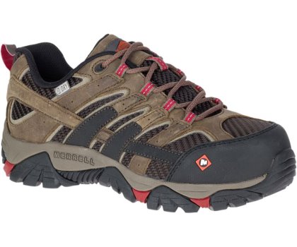 Merrell Moab 2 Vent Vanntette Comp Tå Arbeids Shoe Arbeidssko Dame Olivengrønne Rød | 29086W-1WO