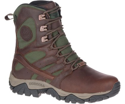 Merrell Moab Duluth 8" Vanntette SR Arbeids Boot Arbeidsstøvler Herre Mørke Brune | 41717M-2WA