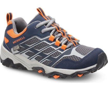 Merrell Moab FST Low Vanntette Joggesko Barn Marineblå Grå Oransje | 38774K-1SN