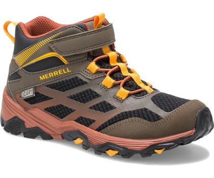 Merrell Moab FST Mid A/C Vanntette Boot Støvler Barn Mørke Olivengrønne | 30140K-1HD