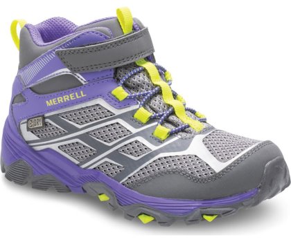 Merrell Moab FST Mid A/C Vanntette Boot Støvler Barn Grå Lilla | 30140K-1HG