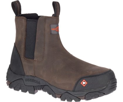 Merrell Moab Rover Pull On Comp Tå Arbeids Boot Arbeidsstøvler Herre Mørke Brune | 35647M-2WD