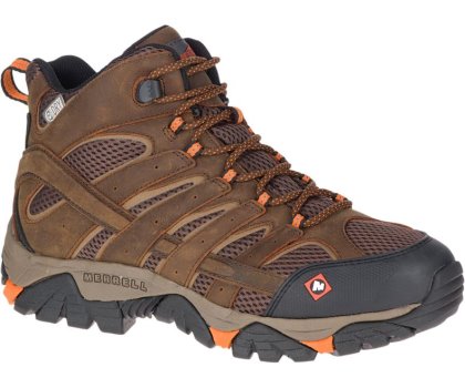 Merrell Moab Vertex Mid Vanntette SR Arbeids Boot Arbeidsstøvler Herre Sjokolade | 38744M-2WC