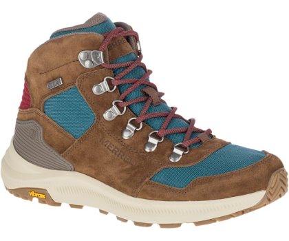 Merrell Ontario 85 Mid Vanntette Fjellsko Dame Brune Turkis | 39218W-1HB