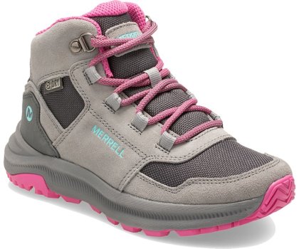 Merrell Ontario 85 Vanntette Støvler Barn Grå Rosa | 40912K-2HC