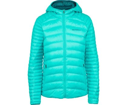 Merrell Ridgevent Thermo Hoody Tunge Jakker Dame Turkis | 42853W-1HT