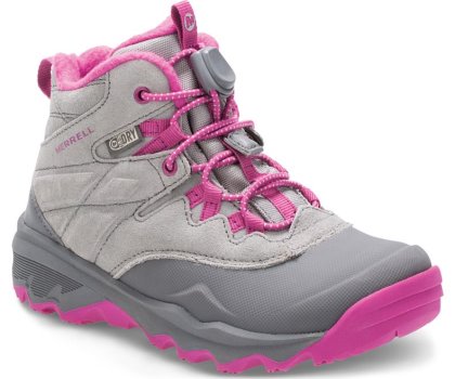 Merrell Thermoshiver Boot Støvler Barn Grå Rosa | 35018K-1HG